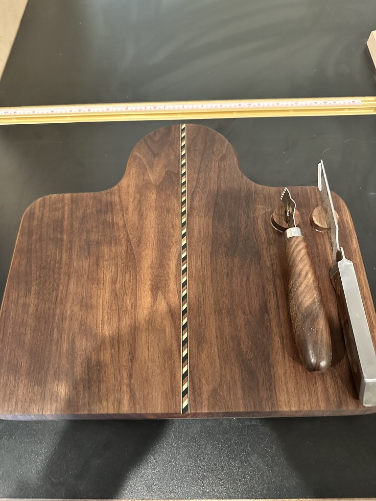 Bar Serving Board with Knife and Bar Tool